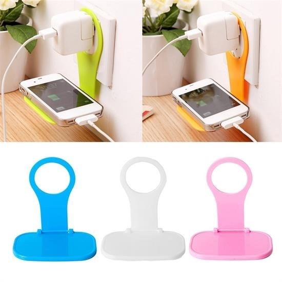 Universal Mobil Şarj Priz Askısı ve Telefon Tablet Tutucu Stand Universal Mobil Şarj Priz Askısı ve Telefon Tablet Tutucu Stand