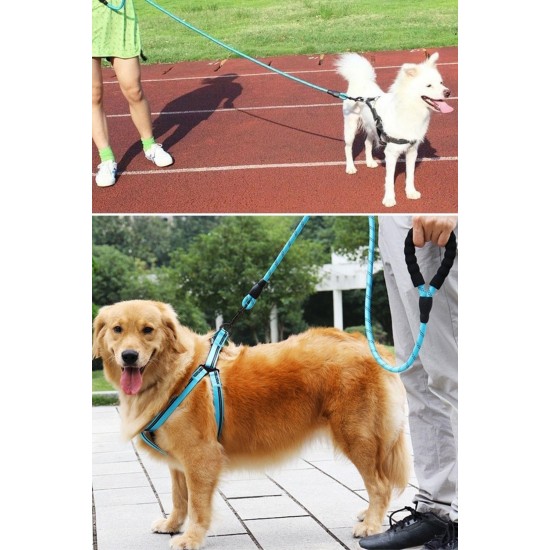 Reflektörlü Fosforlu Köpek Gezdirme Halatı Tasma Kayışı Metal Kancalı 130 cm Reflektörlü Fosforlu Köpek Gezdirme Halatı Tasma Kayışı Metal Kancalı 130 cm
