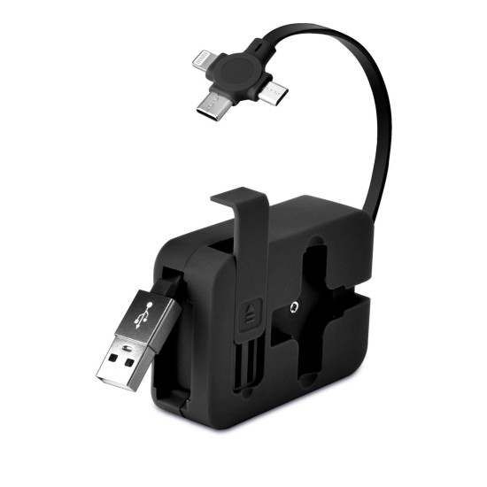 Cep Tipi Telefon Tutuculu Makaralı Uzayıp Kısalabilen 3'ü 1 Arada USB Şarj Kablosu Cep Tipi Telefon Tutuculu Makaralı Uzayıp Kısalabilen 3'ü 1 Arada USB Şarj Kablosu