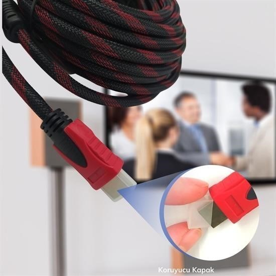 HDMI Kablosu HDTV Bilgisayar Uydu Görüntü Ses Full HD Sargılı Görüntü Aktarma Kablosu HDMI Kablosu HDTV Bilgisayar Uydu Görüntü Ses Full HD Sargılı Görüntü Aktarma Kablosu