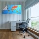 Renkli Atlas Dünya Haritası Manyetik Yapıştırıcı Gerektirmeyen Duvar Stickerı 118 CM * 56 CM Renkli Atlas Dünya Haritası Manyetik Yapıştırıcı Gerektirmeyen Duvar Stickerı 118 CM * 56 CM
