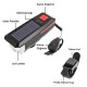 Solar Enerjili USB ile Şarj Edilebilir Ledli Bisiklet Feneri Kornalı ve Su Geçirmez Far Solar Enerjili USB ile Şarj Edilebilir Ledli Bisiklet Feneri Kornalı ve Su Geçirmez Far