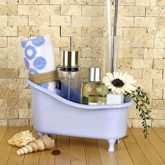 Dekoratif Mini Küvet Şeklinde Çok Amaçlı Banyo Düzenleyici Sepet Dekoratif Mini Küvet Şeklinde Çok Amaçlı Banyo Düzenleyici Sepet