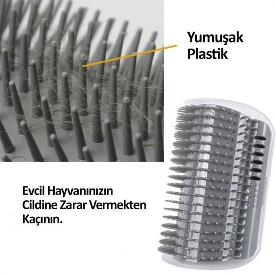 Pratik Kedi Tüyü Kaşıma Ve Tarama Aparatı Duvara Monte Kaşıma Aleti Pratik Kedi Tüyü Kaşıma Ve Tarama Aparatı Duvara Monte Kaşıma Aleti