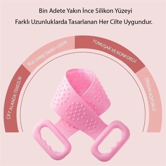 Çift Taraflı Banyo Hamam Lifi Silikon Masajlı Yumuşak Duş Lifi Uzun Ömürlü Hazır Banyo Keses Çift Taraflı Banyo Hamam Lifi Silikon Masajlı Yumuşak Duş Lifi Uzun Ömürlü Hazır Banyo Keses