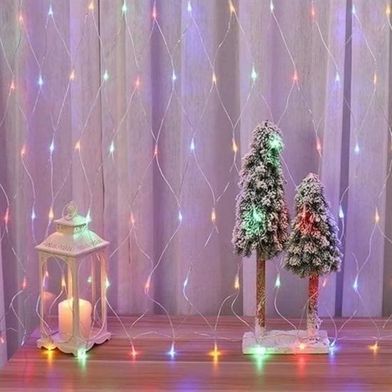 1x2 Metre Dekoratif File Ağ Perde 192 LED 8 Animasyonlu Farklı Işık Modu RGB Fişli 1x2 Metre Dekoratif File Ağ Perde 192 LED 8 Animasyonlu Farklı Işık Modu RGB Fişli