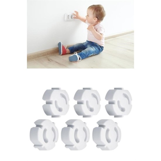 Bebek Çocuk Priz Koruma Kapağı (6 Adet) Çocuk Güvenliği, Priz Muhafazası, Priz Kapatıcı Bebek Çocuk Priz Koruma Kapağı (6 Adet) Çocuk Güvenliği, Priz Muhafazası, Priz Kapatıcı