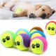 3lü Renkli Desenli Tenis Topu Kedi Köpek Oyuncağı 3lü Renkli Desenli Tenis Topu Kedi Köpek Oyuncağı