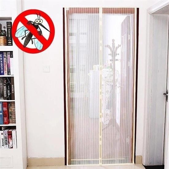 Pratik Manyetik Mıknatıslı Beyaz Kapı Pencere Sinekliği Tülü 90 x 210 cm