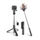 Fotoğraf Makinası ve Telefon Takılabilen 2si 1 Arada 2.2m Uzayan Selfie Çubuğu Kumandalı Tripod Fotoğraf Makinası ve Telefon Takılabilen 2si 1 Arada 2.2m Uzayan Selfie Çubuğu Kumandalı Tripod