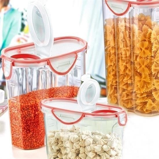 Kilitli Kapaklı Contalı Hava,Su Sıvı Geçirmez 2,4 Litre Erzak Saklama Kabı-SA590 Kilitli Kapaklı Contalı Hava,Su Sıvı Geçirmez 2,4 Litre Erzak Saklama Kabı-SA590