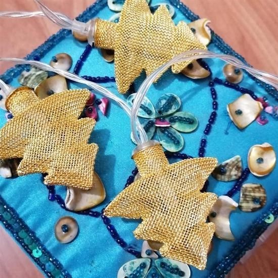 Metal Örgülü Çam Ağacı Şeklinde Günışığı Şerit Led Işık Zinciri Metal Örgülü Çam Ağacı Şeklinde Günışığı Şerit Led Işık Zinciri