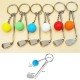 Gerçekçi Golf Tasarımlı Şık Anahtarlık Kolye Çanta Süsü Golf Keychain