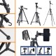 Telefon ve Fotoğraf Makinası Takılabilen Bluetooth Kumandalı 146 cm Tripod Telefon ve Fotoğraf Makinası Takılabilen Bluetooth Kumandalı 146 cm Tripod