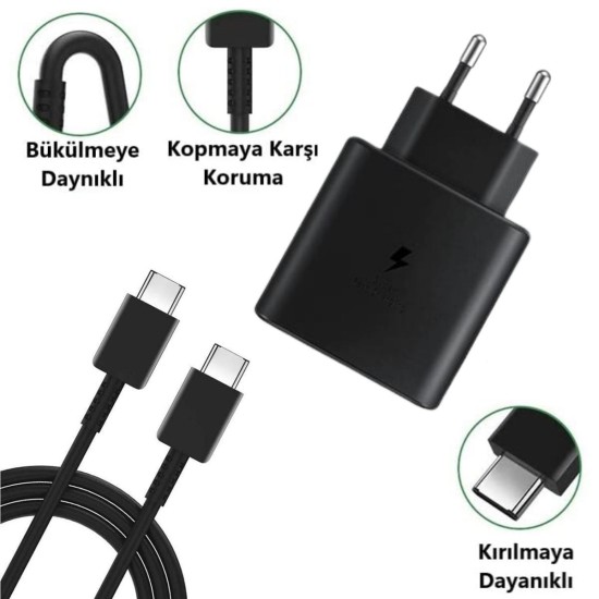 65W Hızlı Şarj Edebilen TYPE C uçlu Şarj Aleti 65W Hızlı Şarj Edebilen TYPE C uçlu Şarj Aleti