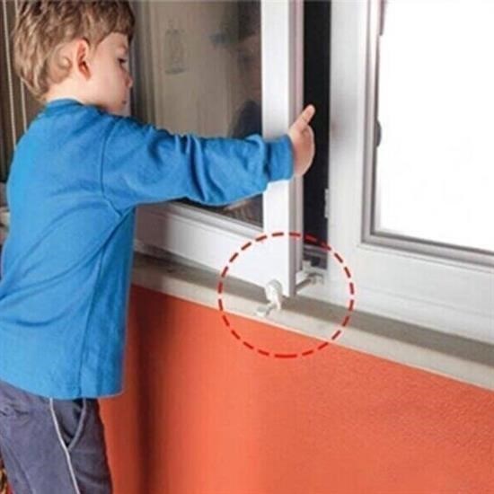Bebek Çocuk Evcil Hayvan Güvenlik Ayarlanabilir Koruyucu Pencere Havalandırma Kilidi Bebek Çocuk Evcil Hayvan Güvenlik Ayarlanabilir Koruyucu Pencere Havalandırma Kilidi