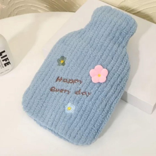 1 Litre El Geçirmeli Örgülü Sıcak Su Torbası Happy 1 Litre El Geçirmeli Örgülü Sıcak Su Torbası Happy