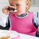 Çocuk Bebek Mama Önlüğü Dökülme Engelleyici Bükülebilir Pembe Çocuk Bebek Mama Önlüğü Dökülme Engelleyici Bükülebilir Pembe