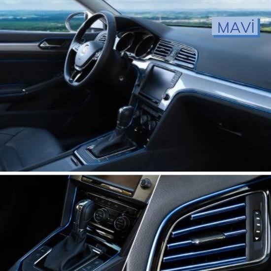 Mavi Araba Oto Trim Dekorasyon Şeridi Kauçuk Elastik Kolay Kurulum 5 metre Şerit Bant Mavi Araba Oto Trim Dekorasyon Şeridi Kauçuk Elastik Kolay Kurulum 5 metre Şerit Bant