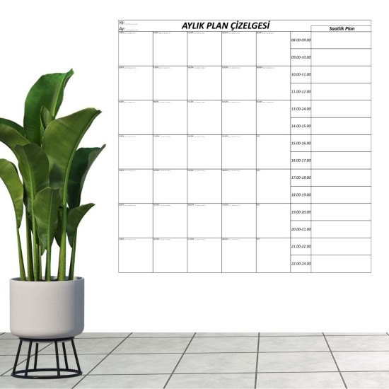 Aylık Planlayıcı Manyetik Duvar Stickerı Takvim Plan Çizelgesi Aylık Planlayıcı Manyetik Duvar Stickerı Takvim Plan Çizelgesi