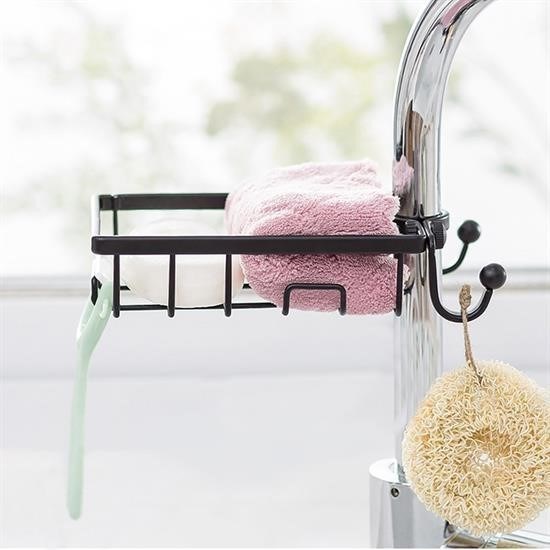 Paslanmaz Çelik Mutfak Banyo Musluğuna Sabitlenebilir Sabunluk Paslanmaz Çelik Mutfak Banyo Musluğuna Sabitlenebilir Sabunluk
