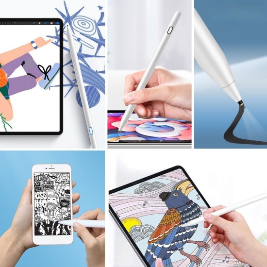 Evrensel Tablet ve Dokunmatik Telefonlarla Uyumlu Hassas Çizim ve Tasarım Kalemi Evrensel Tablet ve Dokunmatik Telefonlarla Uyumlu Hassas Çizim ve Tasarım Kalemi