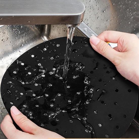 Renkli Isıya Dayanıklı Yıkanılabilir Silikon Fırın Ve Airfryer Yuvarlak Pişirme Matı 23 Cm Renkli Isıya Dayanıklı Yıkanılabilir Silikon Fırın Ve Airfryer Yuvarlak Pişirme Matı 23 Cm