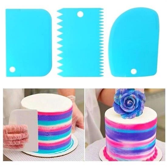 Pasta Hamur Şekillendirici Spatula Kesici Kazıyıcı Dekoratör Set Pasta Hamur Şekillendirici Spatula Kesici Kazıyıcı Dekoratör Set