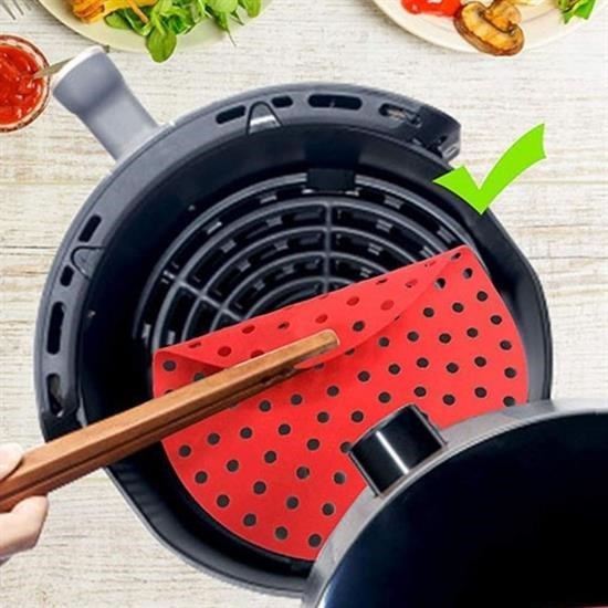 Renkli Isıya Dayanıklı Yıkanılabilir Silikon Fırın Ve Airfryer Yuvarlak Pişirme Matı 20 Cm Renkli Isıya Dayanıklı Yıkanılabilir Silikon Fırın Ve Airfryer Yuvarlak Pişirme Matı 20 Cm