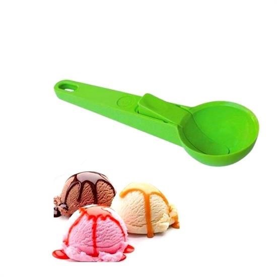 Pratik Mandallı Plastik Dondurma Servis Sunum Kepçesi Kaşığı Pratik Mandallı Plastik Dondurma Servis Sunum Kepçesi Kaşığı