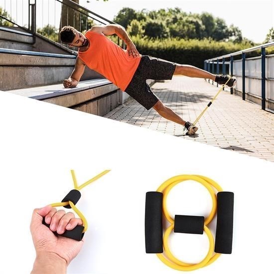 8 Şeklinde Direnç Bandı Yoga Plates Ve Vücut Geliştirme Egzersiz Bandı 8 Şeklinde Direnç Bandı Yoga Plates Ve Vücut Geliştirme Egzersiz Bandı