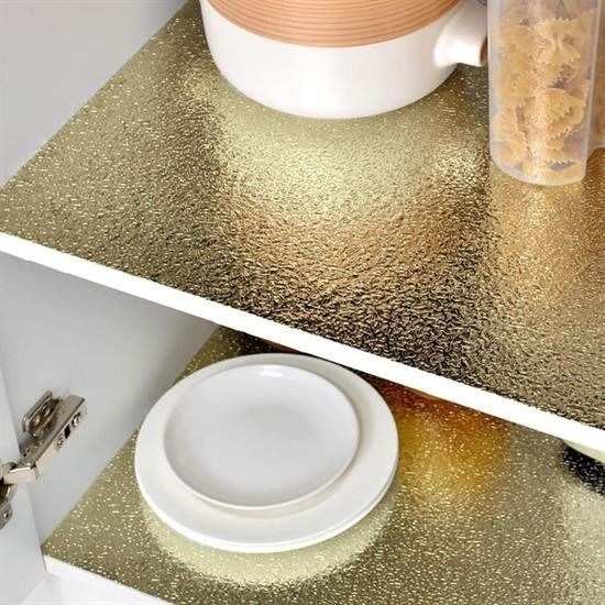 10 Metre Kendinden Yapışkanlı Silinebilir Mutfak Tezgah Üstü Sticker Folyo Gold Renk 10 Metre Kendinden Yapışkanlı Silinebilir Mutfak Tezgah Üstü Sticker Folyo Gold Renk
