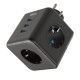 Isıya Dayanıklı Termal Akım Korumalı ve Çocuk Korumalı 3 Priz Girişli 3 USB Girişli Küp Priz Isıya Dayanıklı Termal Akım Korumalı ve Çocuk Korumalı 3 Priz Girişli 3 USB Girişli Küp Priz