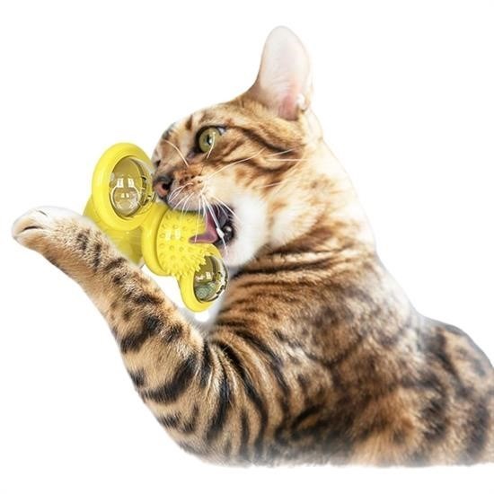 Pet Malzemeleri Vantuzlu Fırıldak Toplu Dönen Şeffaf Depo Tasarım İnteraktif Kedi Oyuncağı Pet Malzemeleri Vantuzlu Fırıldak Toplu Dönen Şeffaf Depo Tasarım İnteraktif Kedi Oyuncağı