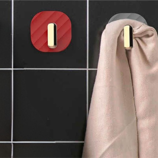 2li Yapışkanlı Retro Askılık Dolap Kapak Kulpu Kırmızı 2li Yapışkanlı Retro Askılık Dolap Kapak Kulpu Kırmızı