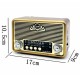 Küçük Boy Retro, Nostaljik, Ahşap Tasarım Bluetooth Hoparlörlü, Şarjlı, Taşınabilir Yanı LED Işıklı FM/AM Destekli Radyo NS6675 Küçük Boy Retro, Nostaljik, Ahşap Tasarım Bluetooth Hoparlörlü, Şarjlı, Taşınabilir Yanı LED Işıklı FM/AM Destekli Radyo NS6675