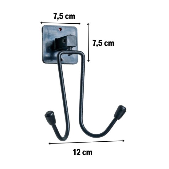 Kendiliğinden Yapışkanlı Siyah Paslanmaz Metal Bornoz ve Havlu Askılığı Kendiliğinden Yapışkanlı Siyah Paslanmaz Metal Bornoz ve Havlu Askılığı