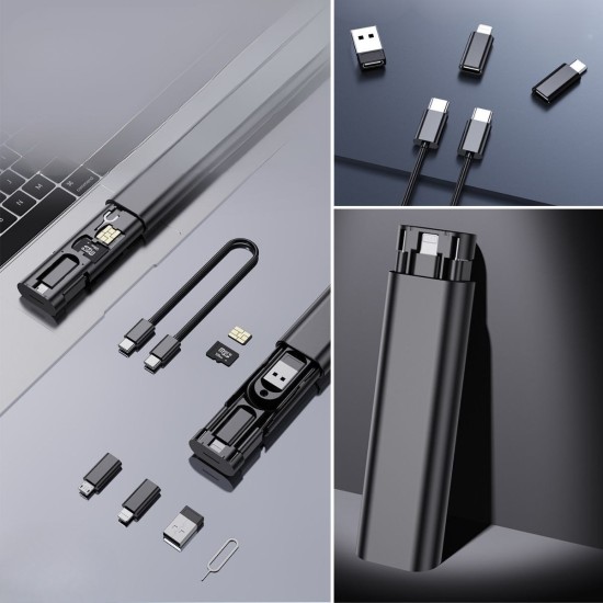 Cep Tipi 60W Bas Aç Type-C,İphone Şarj,Micro USB Hızlı Şarj Data Kablo Seti Cep Tipi 60W Bas Aç Type-C,İphone Şarj,Micro USB Hızlı Şarj Data Kablo Seti