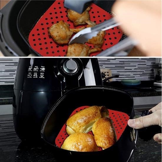 Renkli Isıya Dayanıklı Yıkanılabilir Silikon Fırın Ve Airfryer Kare Pişirme Matı 21,5 Cm Renkli Isıya Dayanıklı Yıkanılabilir Silikon Fırın Ve Airfryer Kare Pişirme Matı 21,5 Cm
