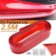 Kırmızı Renkli 2,5 Metre Araba Oto Ön Tampon Koruyucu Kauçuk Pratik Tampon Şerit Bant Döşeme Kırmızı Renkli 2,5 Metre Araba Oto Ön Tampon Koruyucu Kauçuk Pratik Tampon Şerit Bant Döşeme