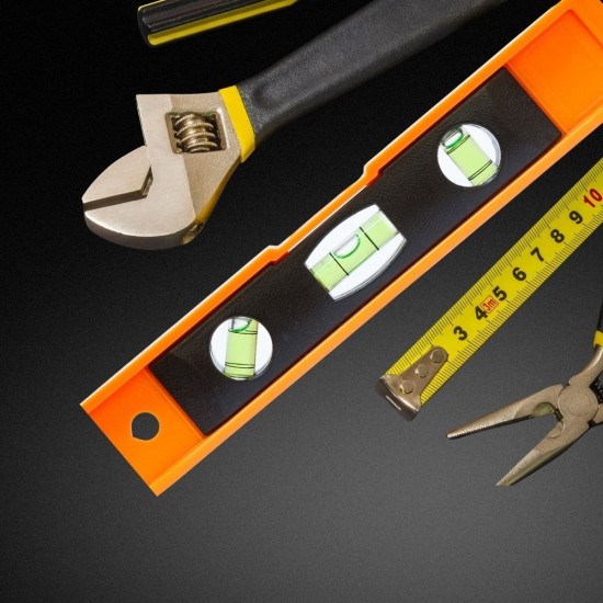 23 cm Uzunluğunda Mini Mıknatıslı Su Terazisi 23 cm Uzunluğunda Mini Mıknatıslı Su Terazisi