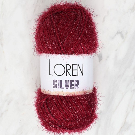 Loren Silver Mürdüm El Örgü İpi - RS0026 - 34083 Loren Silver Mürdüm El Örgü İpi - RS0026 - 34083