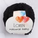 Loren Natural Baby Siyah El Örgü İpi - R004 - 33697 Loren Natural Baby Siyah El Örgü İpi - R004 - 33697