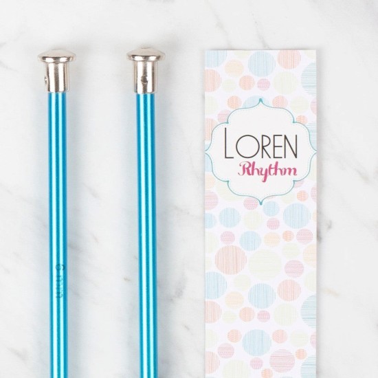 Loren Rythm 6mm Mavi Renkli Metal Örgü Şişi Loren Rythm 6mm Mavi Renkli Metal Örgü Şişi