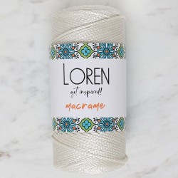 Loren Macrame Krem El Örgü İpi - RM 010 - 34325