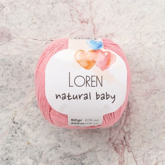 Loren Natural Baby Pembe El Örgü İpi - R103 - 33931 Loren Natural Baby Pembe El Örgü İpi - R103 - 33931