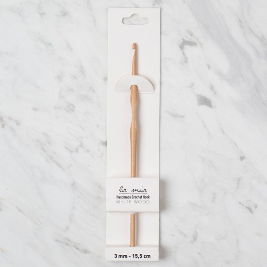 La Mia Whitewood 3 mm 15.5 cm Ahşap Yün Tığ La Mia Whitewood 3 mm 15.5 cm Ahşap Yün Tığ