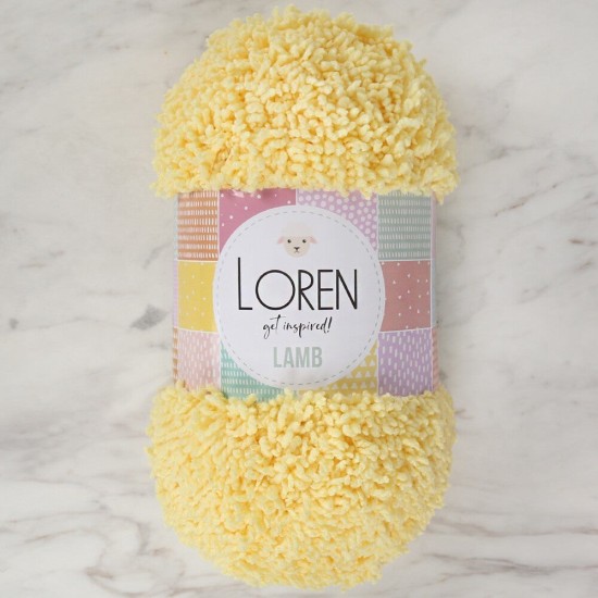 Loren Lamb Sarı El Örgü İpi - R031 Loren Lamb Sarı El Örgü İpi - R031