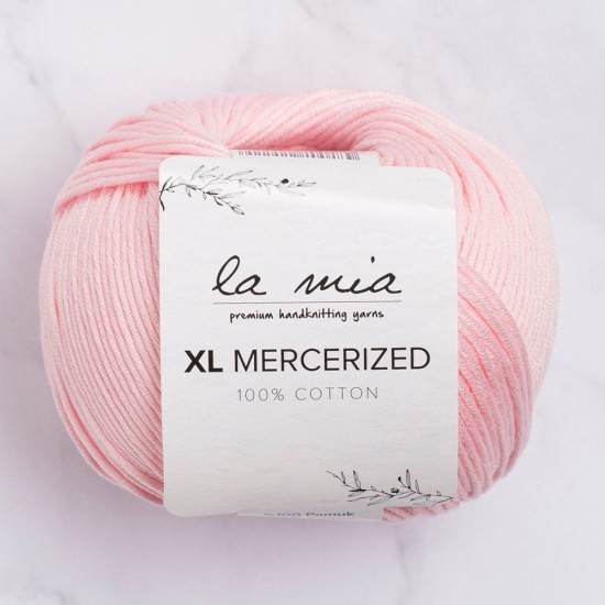 La Mia XL Mercerized Pembe El Örgü İpi - 4 - 33760 La Mia XL Mercerized Pembe El Örgü İpi - 4 - 33760