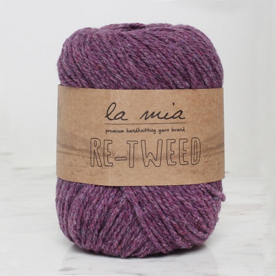 La Mia Re-Tweed Mor Melanj El Örgü İpi - L143 - 34408 La Mia Re-Tweed Mor Melanj El Örgü İpi - L143 - 34408